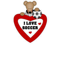 Teddy Bear Soccer Heart t-shirts by sport_shop Teddy Bear Soccer Heart t-shirts