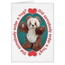 Teddy Bear Somebody Order a Hug cards