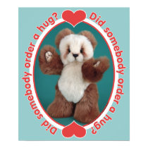 Teddy Bear Somebody Order a Hug posters