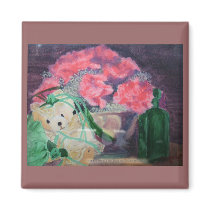 Teddy Bear Still Life Magnet