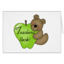 Teddy Bear Teachers Rock cards