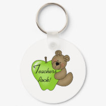 Teddy Bear Teachers Rock keychains