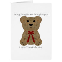 Teddy Bear ~ Thanks To God cards by Judith_Heath Teddy Bear ~ Thanks To God cards