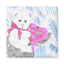 Teddy Bear Valentine magnets