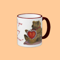 Teddy Bear Valentine Mug mugs