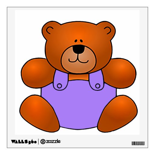 teddy bear decal