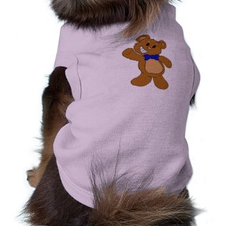 Teddy Bear Waving Dog T Shirt