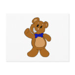 Teddy Bear Waving Post Card