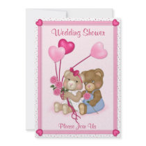 Teddy Bear Wedding Shower - Customize Personalized Announcements