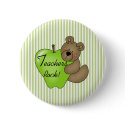 Teddy Bear with Apple Teachers Rock buttons by school_teacher Teddy Bear with Apple Teachers Rock buttons
