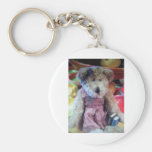 teddy bear with books keychain