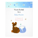 Teddy Bear with Honey Pot Baby Shower Invitation
