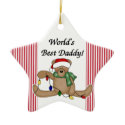 Teddy Bear World's Best Daddy Ornament