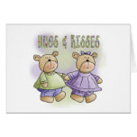 Teddy Bears Hugs and Kisses Greeting Cards