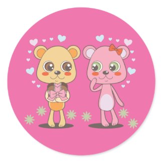 Teddy Bears in Love sticker