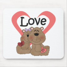 Teddy Bears Love T-shirts and Gifts Mousepads