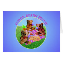 Teddy Bears Picnic Greeting Cards