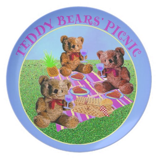 Teddy Bears' Picnic Plate Zazzle