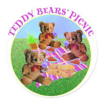Teddy Bears' Picnic stickers by Castleinc Teddy Bears' Picnic stickers