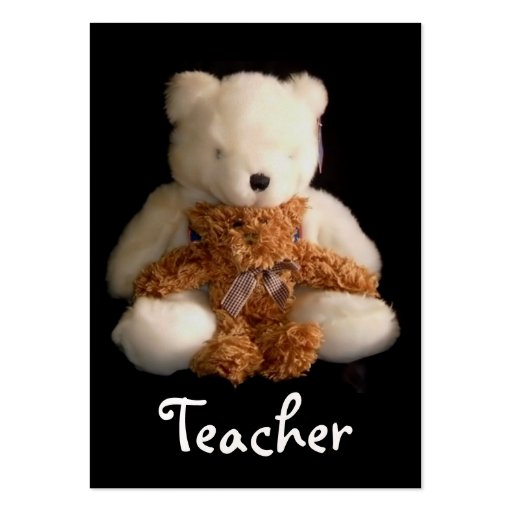 Teddy Bears Teacher Business Card - Customizable (back side)