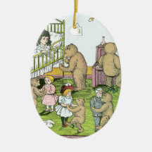 Teddy Bears Waltz with Dolls Ornaments