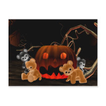 Teddy Bearz Halloween Postcard by AlexButler Teddy Bearz Halloween Postcard