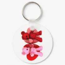 Teddy Bearz Valentine Keychain V1