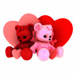 Teddy Bearz Valentine Phot Sculpture V2 Acrylic Cut Out