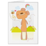 Teddy-bee is in Honey Love Cards