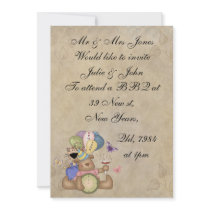 Teddy Celebrates New Year Invitation