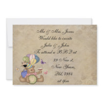 Teddy Celebrates New Year Invite