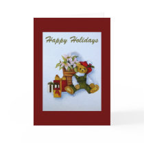 Teddy christmas card by klocke Teddy christmas card