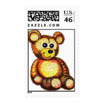 Teddy D. Bear Postage Stamp