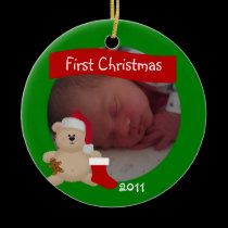 Teddy First Christmas Ornament ornaments