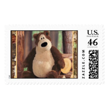 Teddy Loves Trees Postage Stamps
