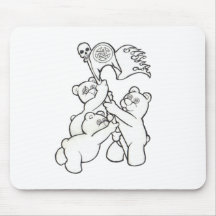 Teddy Metal Iwo Jima Mouse Pads