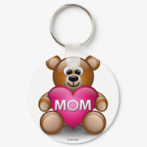 Teddy Mom keychains by smileycentral Teddy Mom keychains
