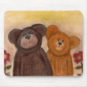 Teddy n Friend mousepads by Juliesart Teddy n Friend mousepads