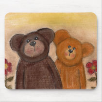 Teddy n Friend mousepads by Juliesart Teddy n Friend mousepads