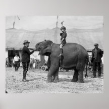 Teddy Roosevelt at the Circus: 1924 Posters