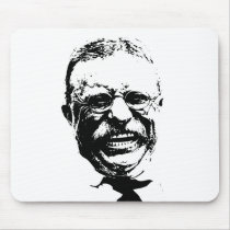 Teddy Roosevelt -- Black and White mousepads by parrow1978 Teddy Roosevelt -- Black and White mousepads