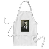 Teddy Roosevelt Vintage Glass Magic Lantern Slide Aprons