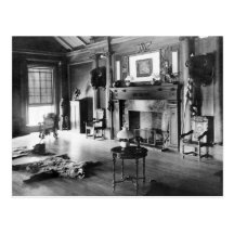 Teddy Roosevelt's Hunting Room, 1905 Postcard