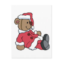 Teddy Santa postcards
