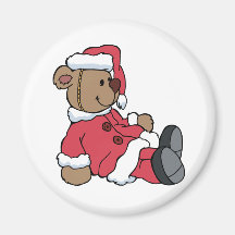 Teddy Santa Refrigerator Magnets