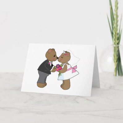 Teddy Wedding Card
