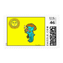 Teddy with Flowers Stamps