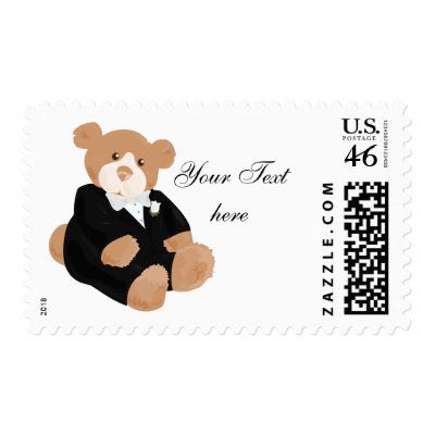 Teddybear Groom Postage by Customizables