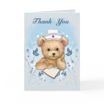 Teddybear Nurse Thank You cards by Spice Teddybear Nurse Thank You cards