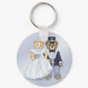 Teddybear Wedding keychains